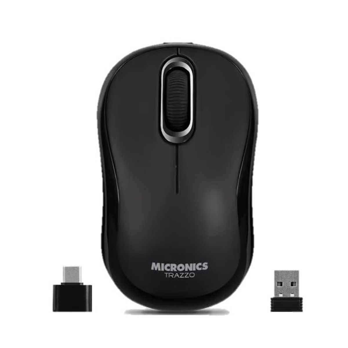 MICRONICS - Mouse Inalámbrico Bluetooth Recargable Adaptador Tipo C
