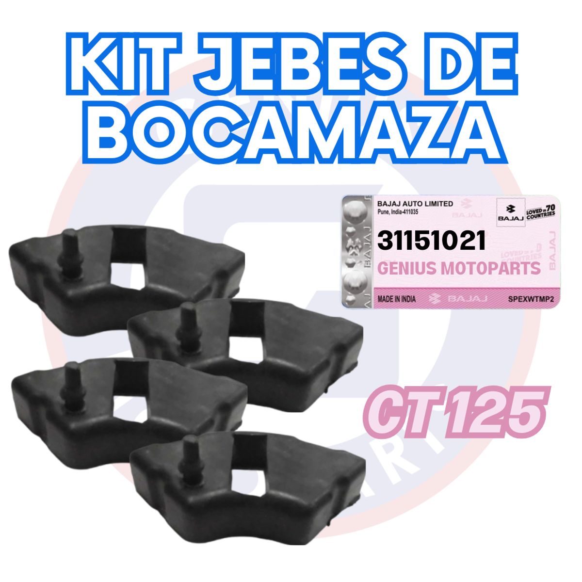 BAJAJ - KIT JEBES DE BOCAMAZA CT 125
