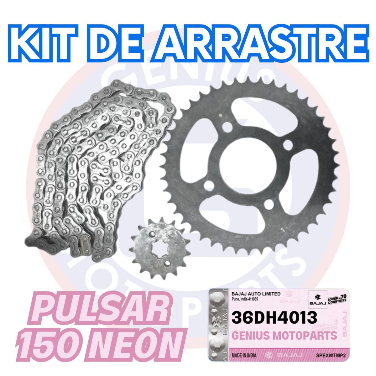 BAJAJ - KIT DE ARRASTRE PULSAR 150 NEON