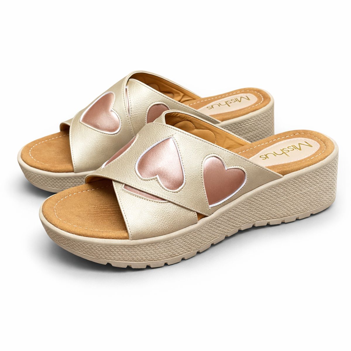 GENERICO - Sandalias Mujer Misshus Aurora dorado cora bronce