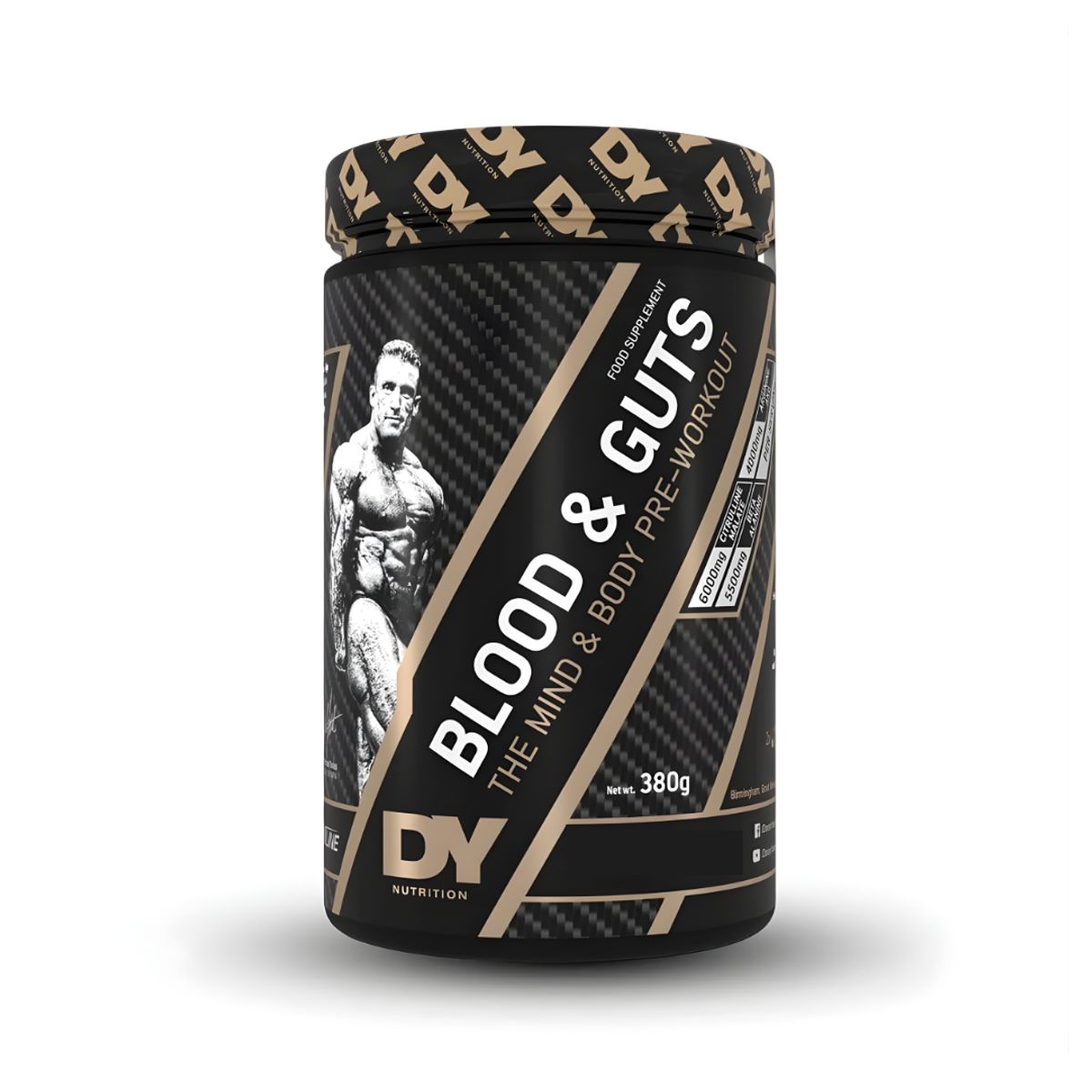 DORIAN YATES - Blood And Guts 40 Servicios Pre entreno - Strawberry + Shaker