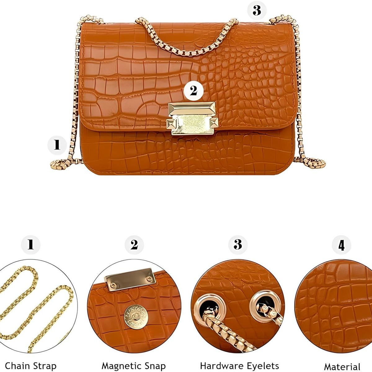 GENERICO - CARTERA BOLSO DE MANO ELEGANTE PREMIUN ALTA CALIDAD TOTE BAG