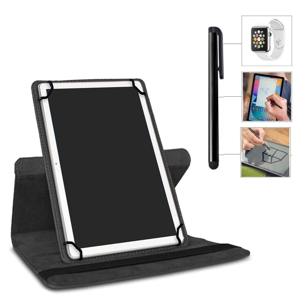 GENERICO - Funda Protectora Giratoria + Lapiz Tactil Para Tablet N-One Pad S 10.1