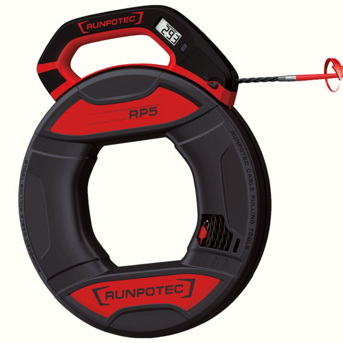RUNPOTEC - Guía Pasacable Trenzado Runpo 5 de 30 mts con contador de metros