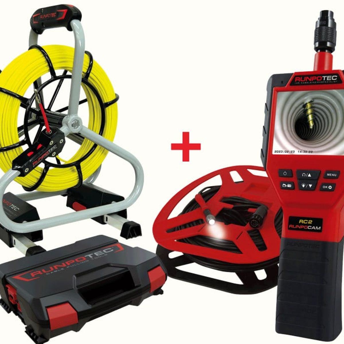 RUNPOTEC - Kit Herramienta de Inspección Endoscopio Runpocam 50 metros