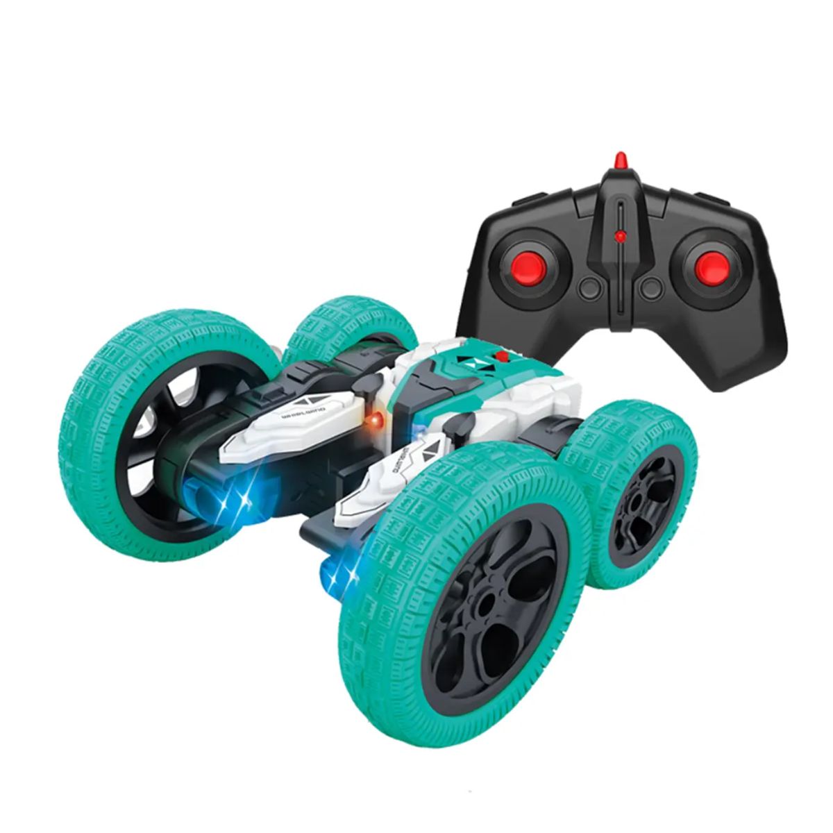 GENERICO - Carro a control remoto acrobático 360° rojo