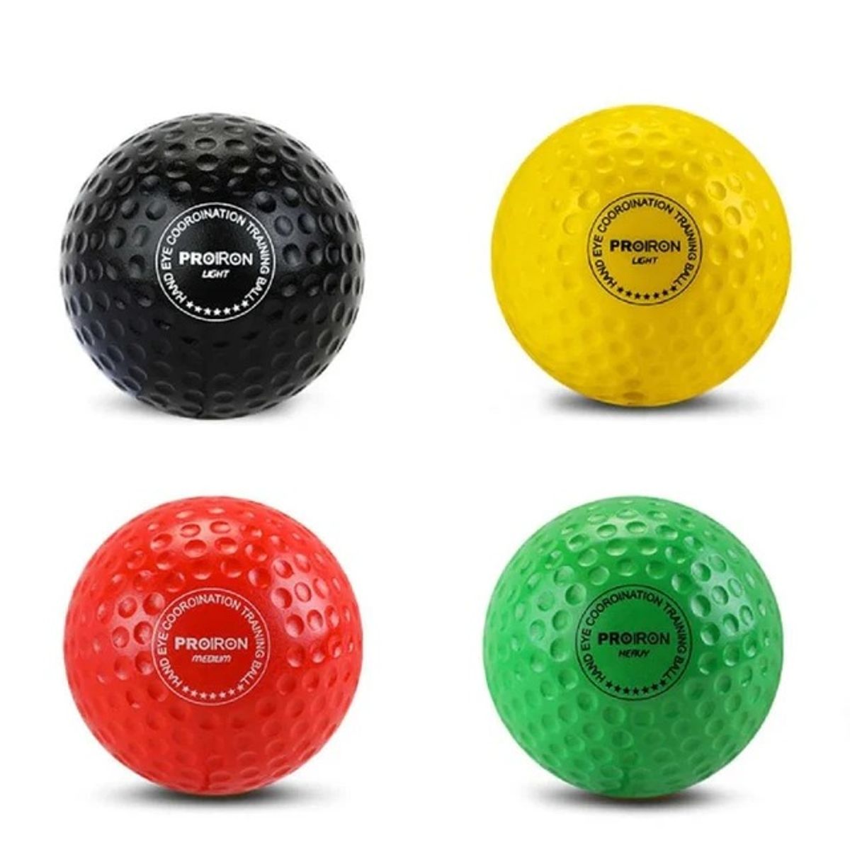 PROIRON - Set de 4 Reflex Speedballs para entrenamiento de Boxeo y MMA
