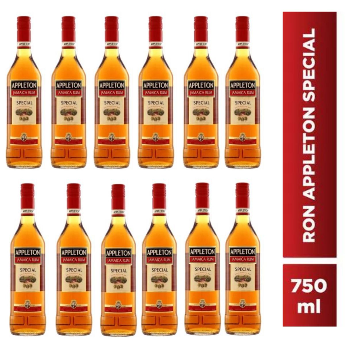 APPLETON - Ron Appleton Jamaica Rum Special de 750 ml - 12 UND