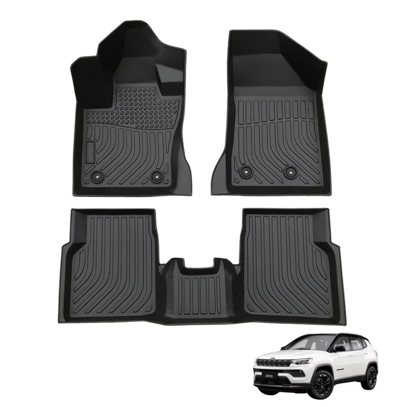 GENERICO - PROTECTOR CUBRE PISO 5D TPE JEEP COMPASS 2017-2024