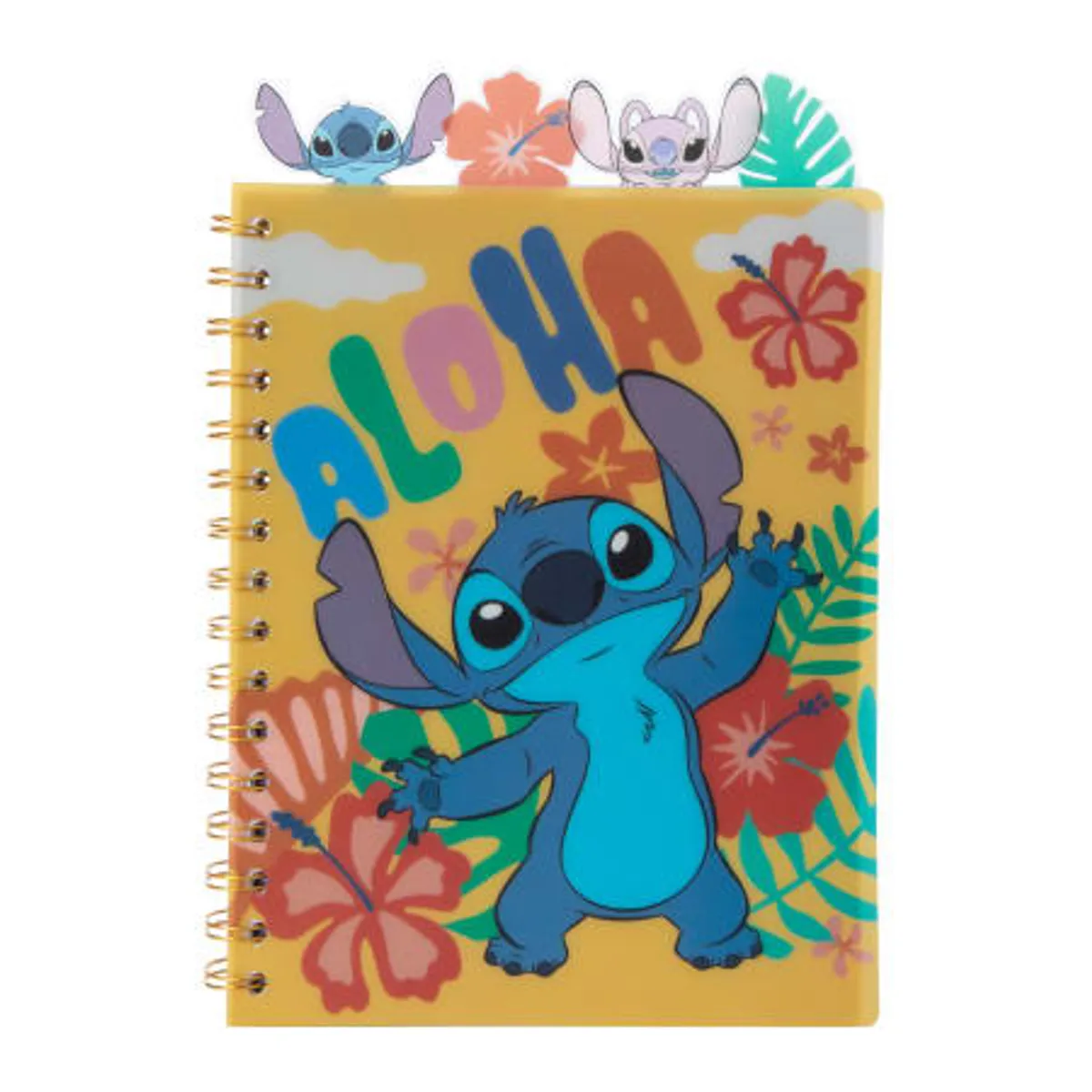 DISNEY CLASICOS - Cuaderno con separadores Stitch- A5