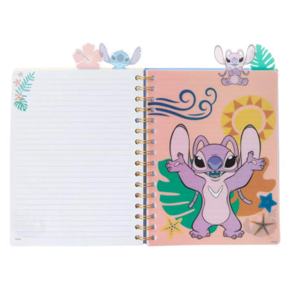 DISNEY CLASICOS - Cuaderno con separadores Stitch- A5