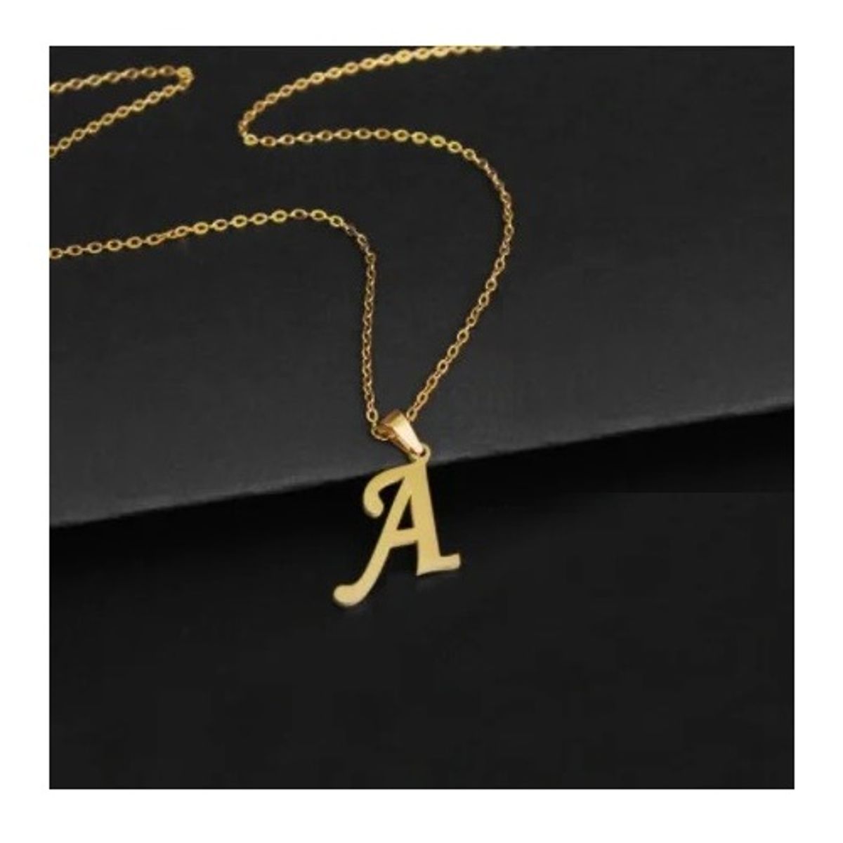 OEM - Collar Mujer Letra A Inicial Fino Acero Inoxidable x SAN VALENTIN