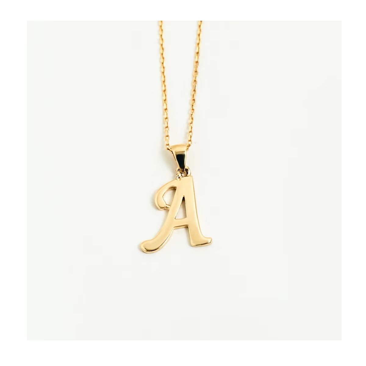 OEM - Collar Mujer Letra A Inicial Fino Acero Inoxidable x SAN VALENTIN