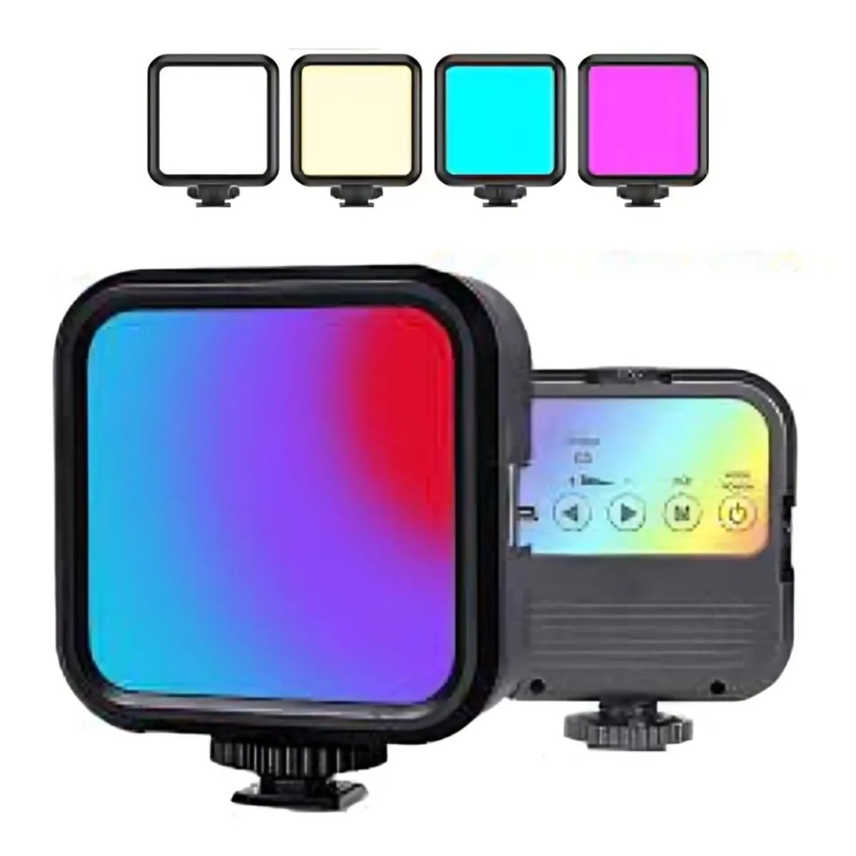 GENERICO - Luz LED RGB Recargable para Cámaras