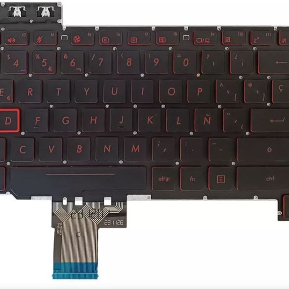 DISEÑO ORIGINAL - Teclado Para Asus Tuf Fx505 Fx504 Fx705 Fx80 Retroiluminado
