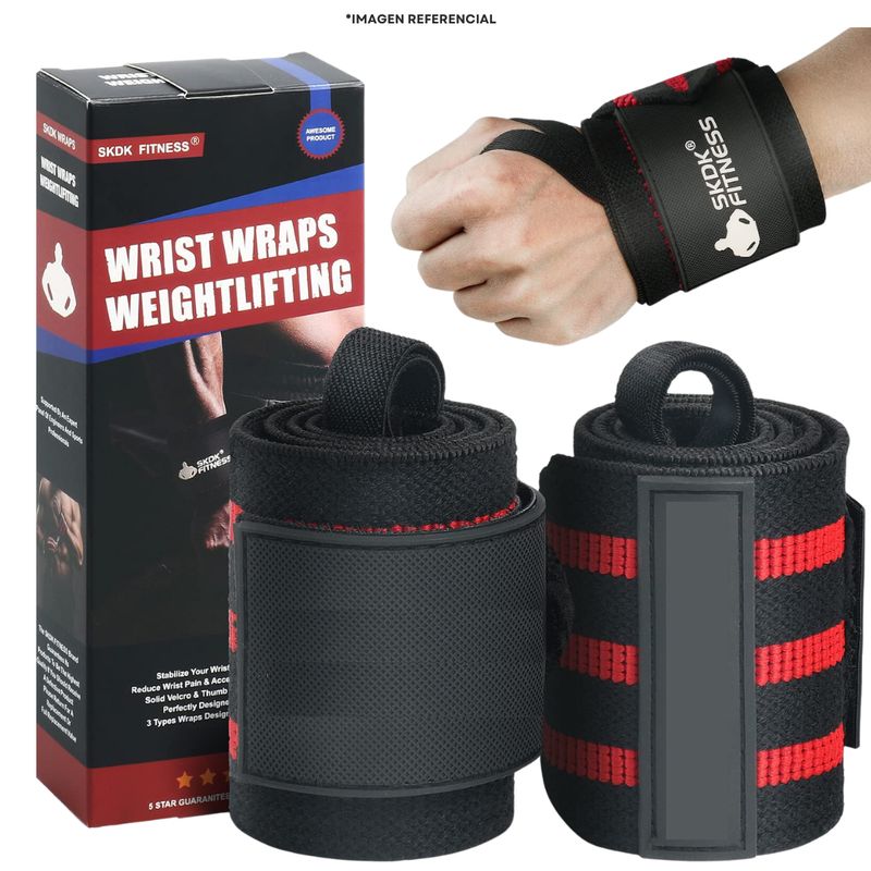 GENERICO - Muñequeras De Potencia Importada Para Pesas Gym Crossfit