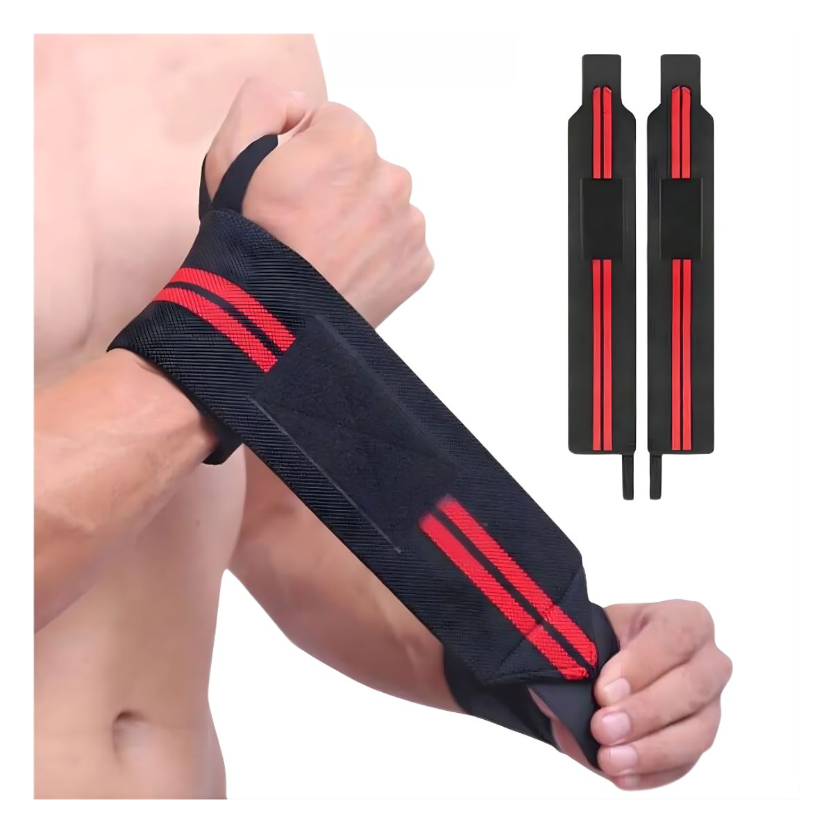 GENERICO - Muñequeras De Potencia Importada Para Pesas Gym Crossfit