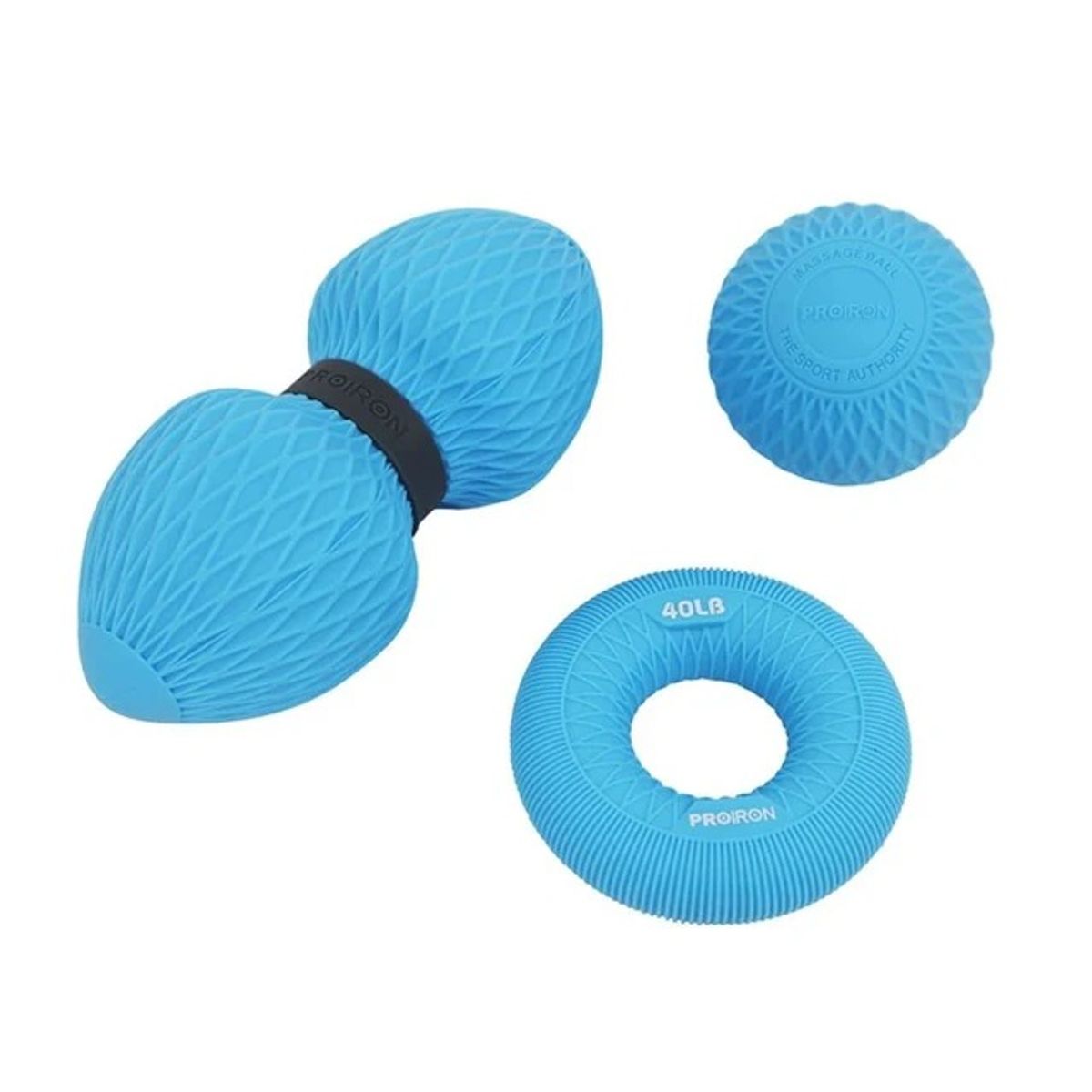 PROIRON - Set Masajeador 3 en 1 Celeste