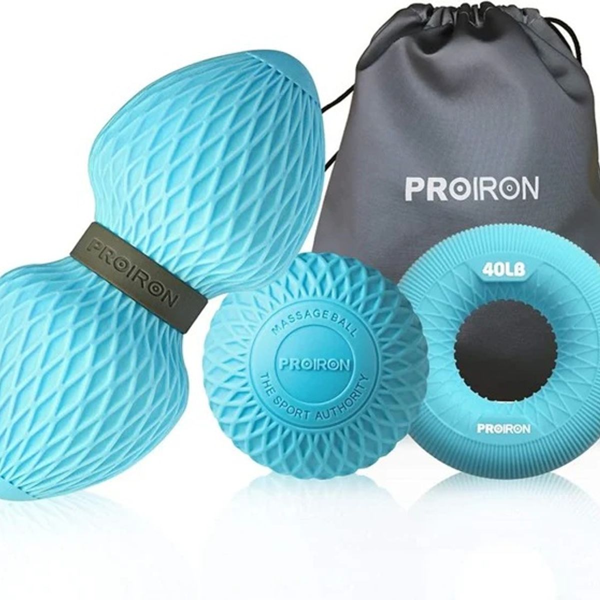 PROIRON - Set Masajeador 3 en 1 Celeste