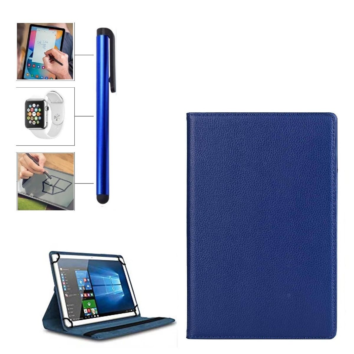 GENERICO - Funda Protector Cover + Lapiz Para Tablet Hyundai Hytab Pro 10LA2 10.1