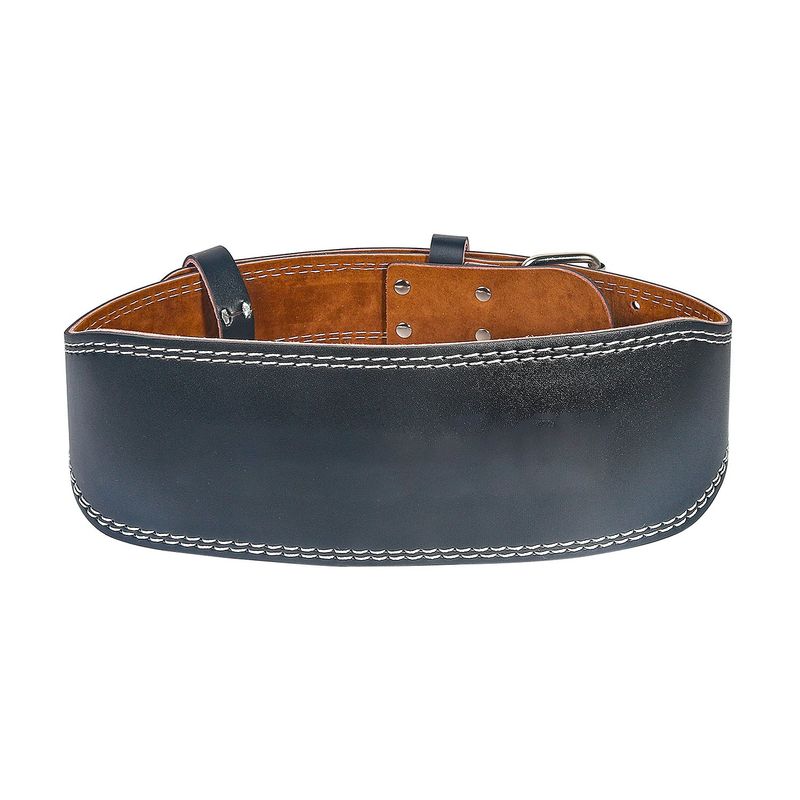 GENERICO - Cinturon correa para gimnasio pesas - negro - XL