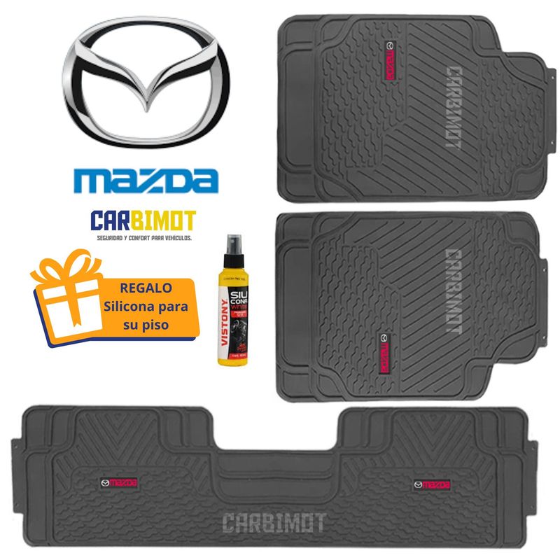 GENERICO - PISO PROTECTOR FORRO TAPIZ PARA VEHICULOS MAZDA