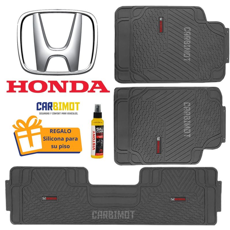GENERICO - PISO FORRO TAPIZ PROTECTOR PARA VEHICULOS HONDA