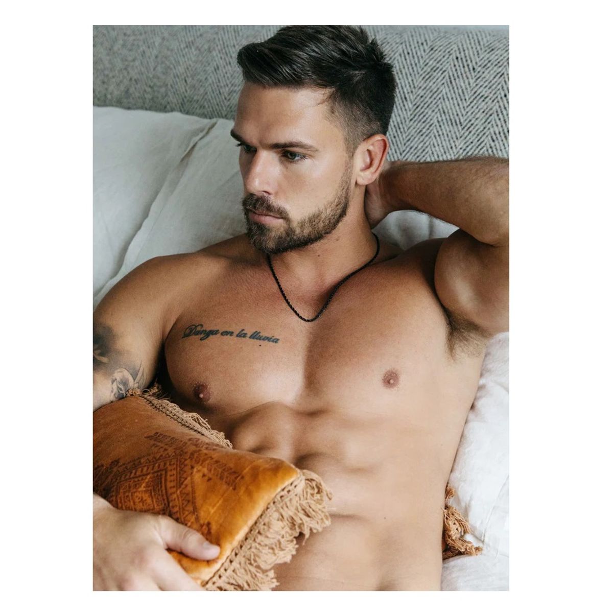 OEM - Cadena Collar Hombre Torcida Delgada Acero Inoxidable 316L Negro x SAN VALENTIN