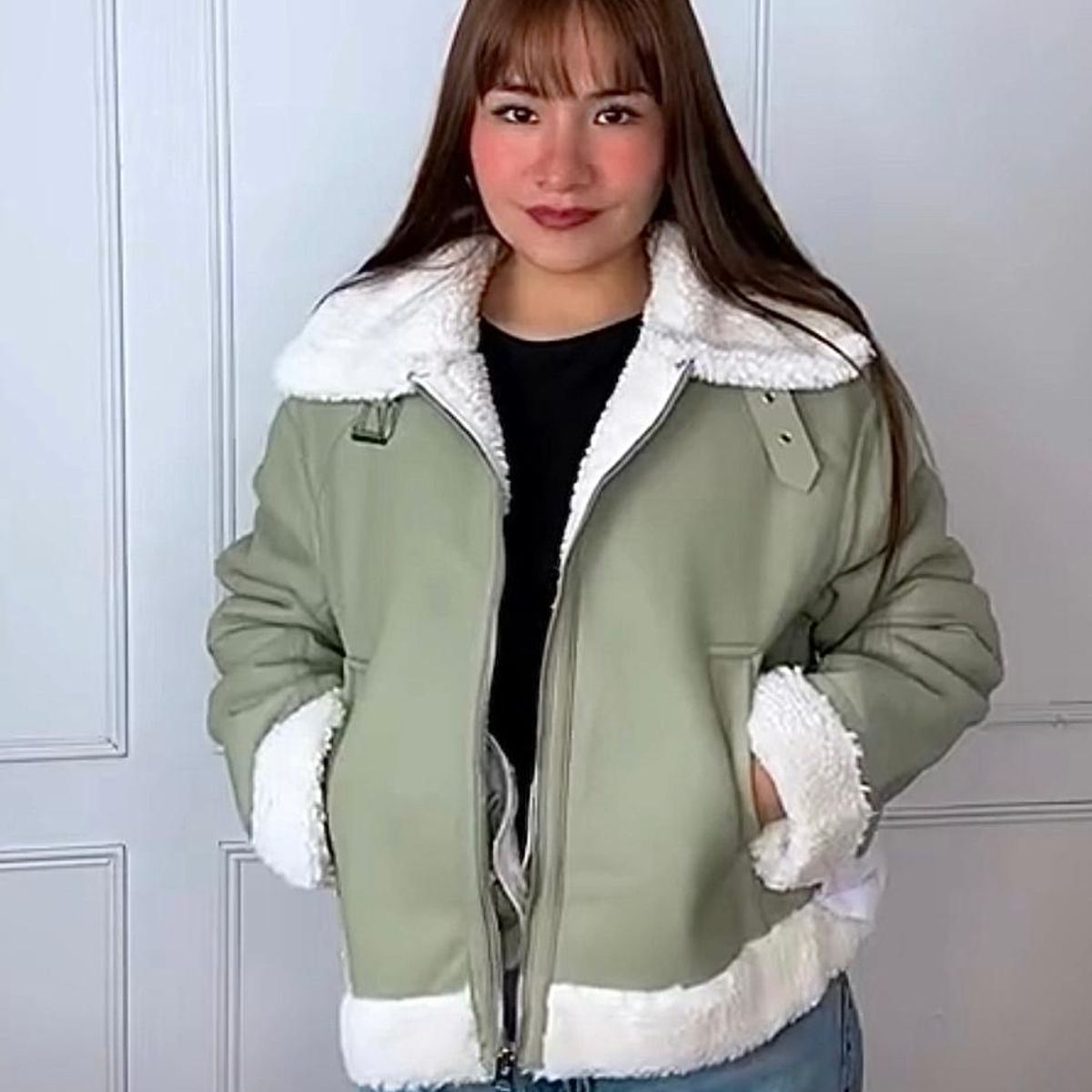 AMA OUTFITTERS - CASACA AVIADOR CON PELUCHE