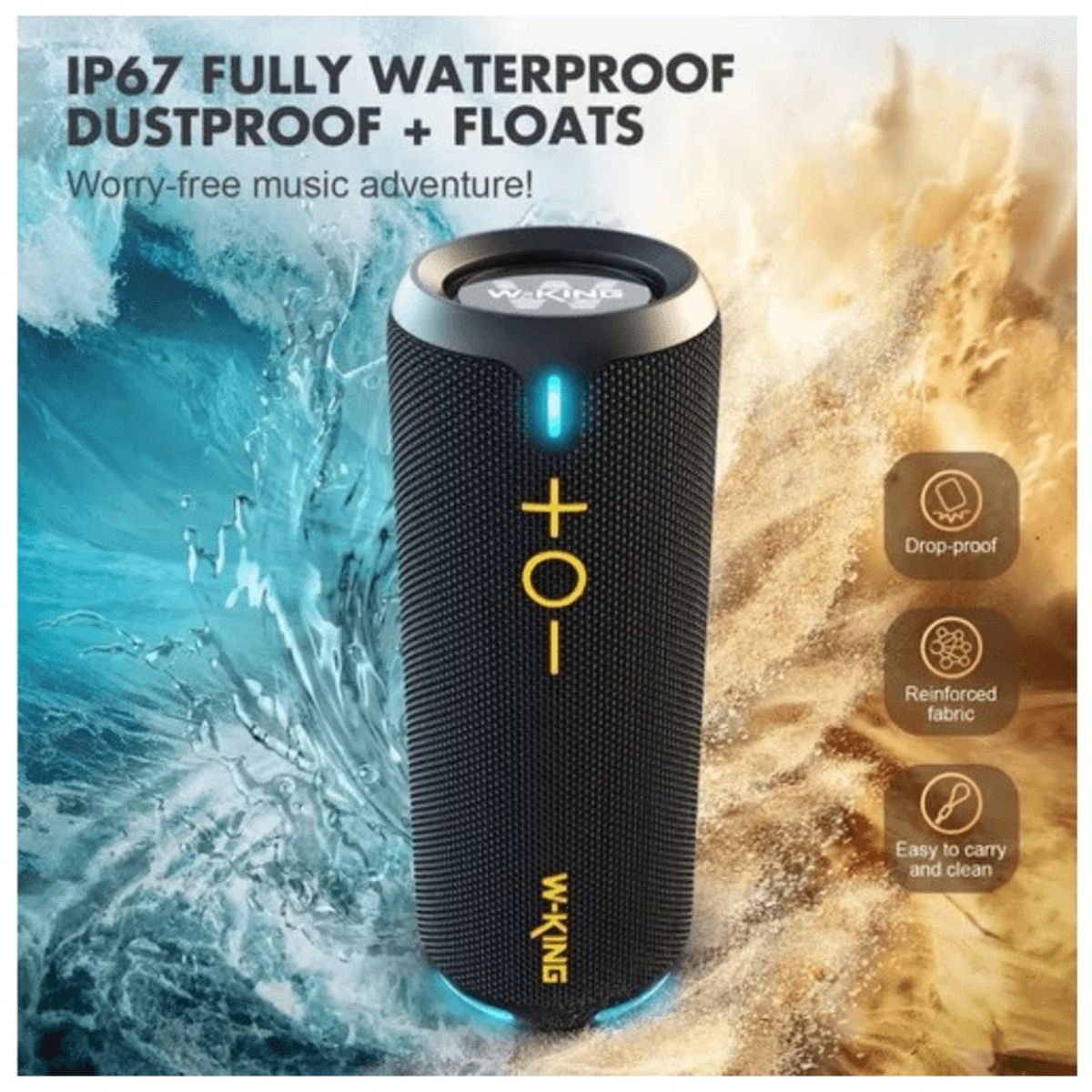 W KING - Parlante bluetooth W-KING D320  40W