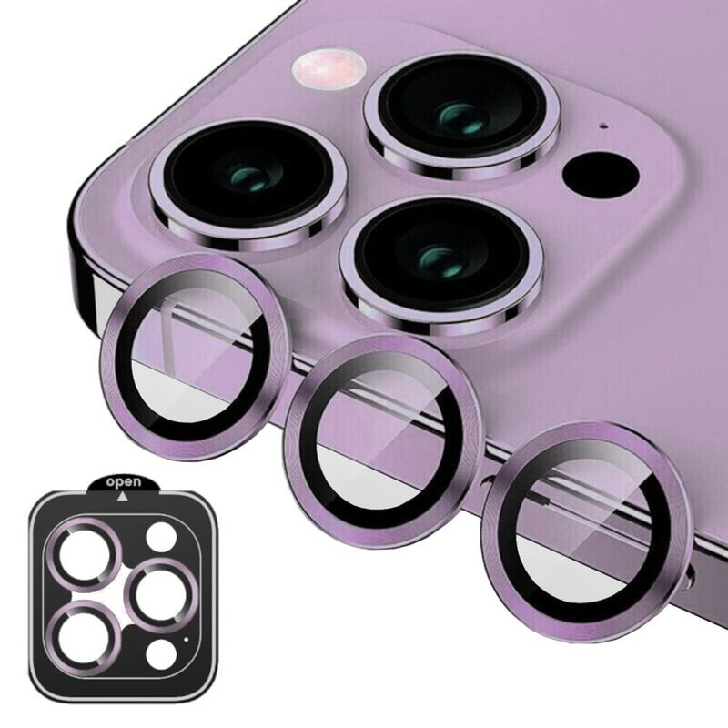 GENERICO - Protector de Cámara Metálico Compatible con iPhone 16 ProMax-16Pro Pur