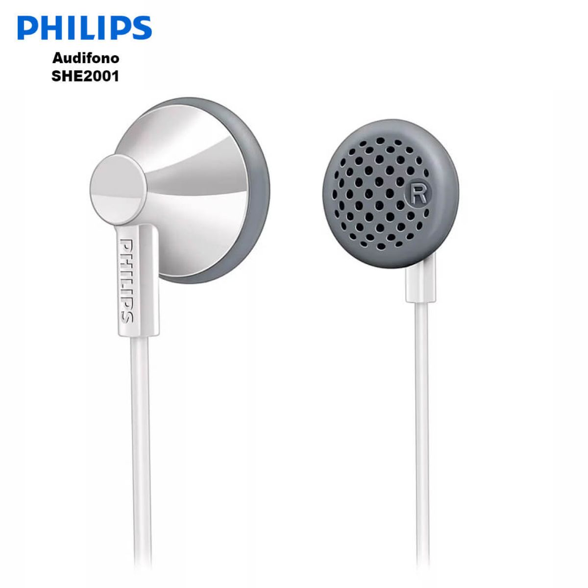 PHILIPS - AUDÍFONO PHILIPS - SHE2001 BLANCO