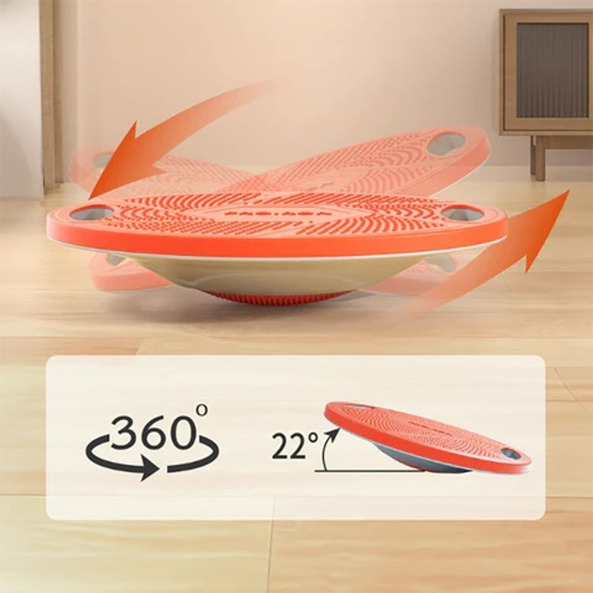 PROIRON - Tabla de Equilibrio Balance Board Celeste con Gris