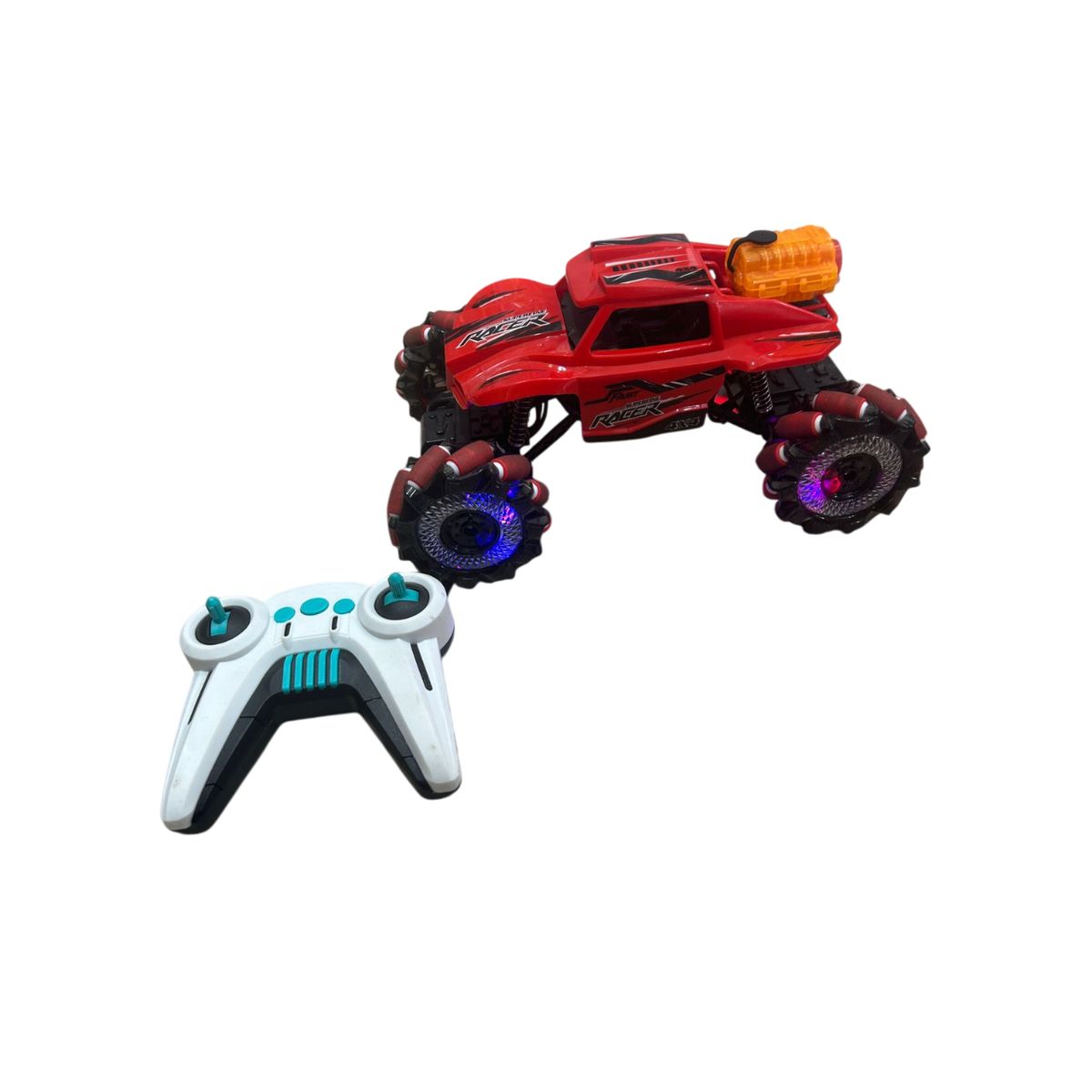 GENERICO - Carro de Juguete con Control Remoto Luces y Spray de Agua Rojo