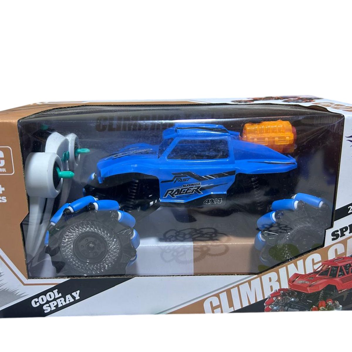 GENERICO - Carro de Juguete con Control Remoto Luces y Spray de Agua Azul