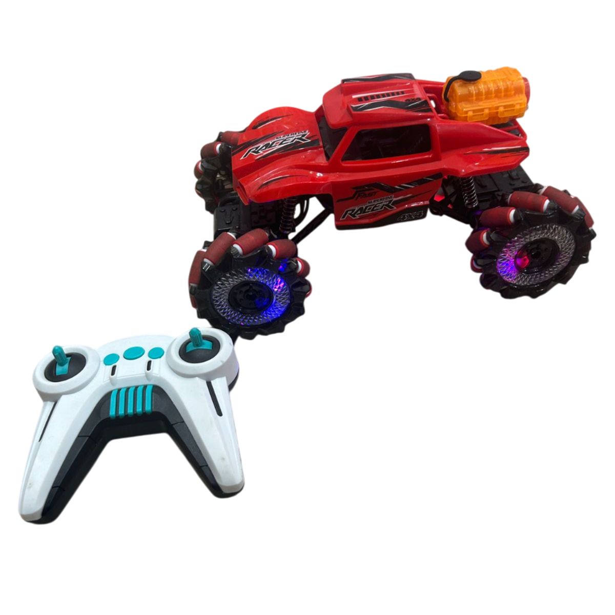 GENERICO - Carro de Juguete con Control Remoto Luces y Spray de Agua Naranja