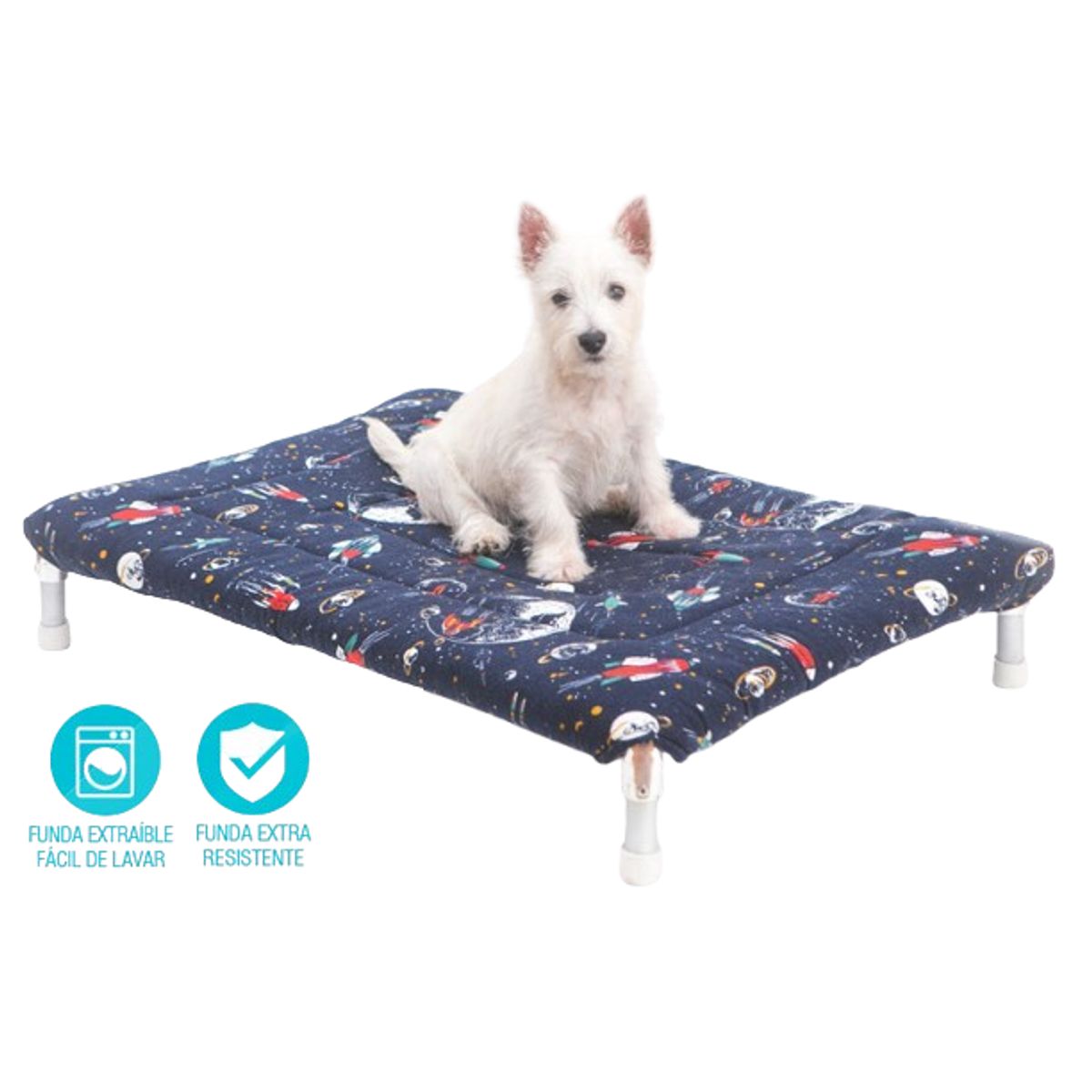 GENERICO - CAMA FLOTANTE EN ALTURA DE ALUMINIO - TALLA S