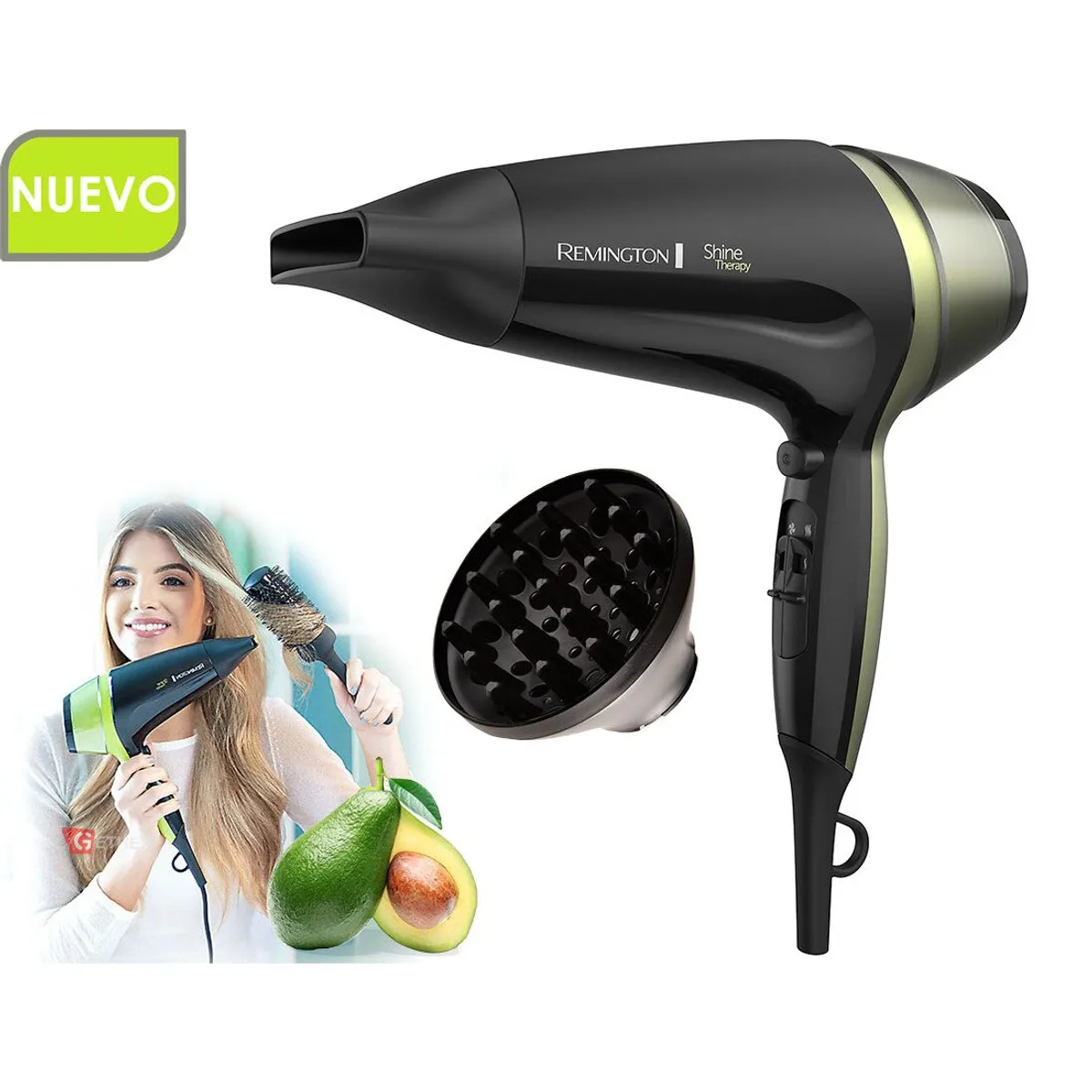 REMINGTON - ecador de Cabello Aguacate con Macadamia D1 2100W
