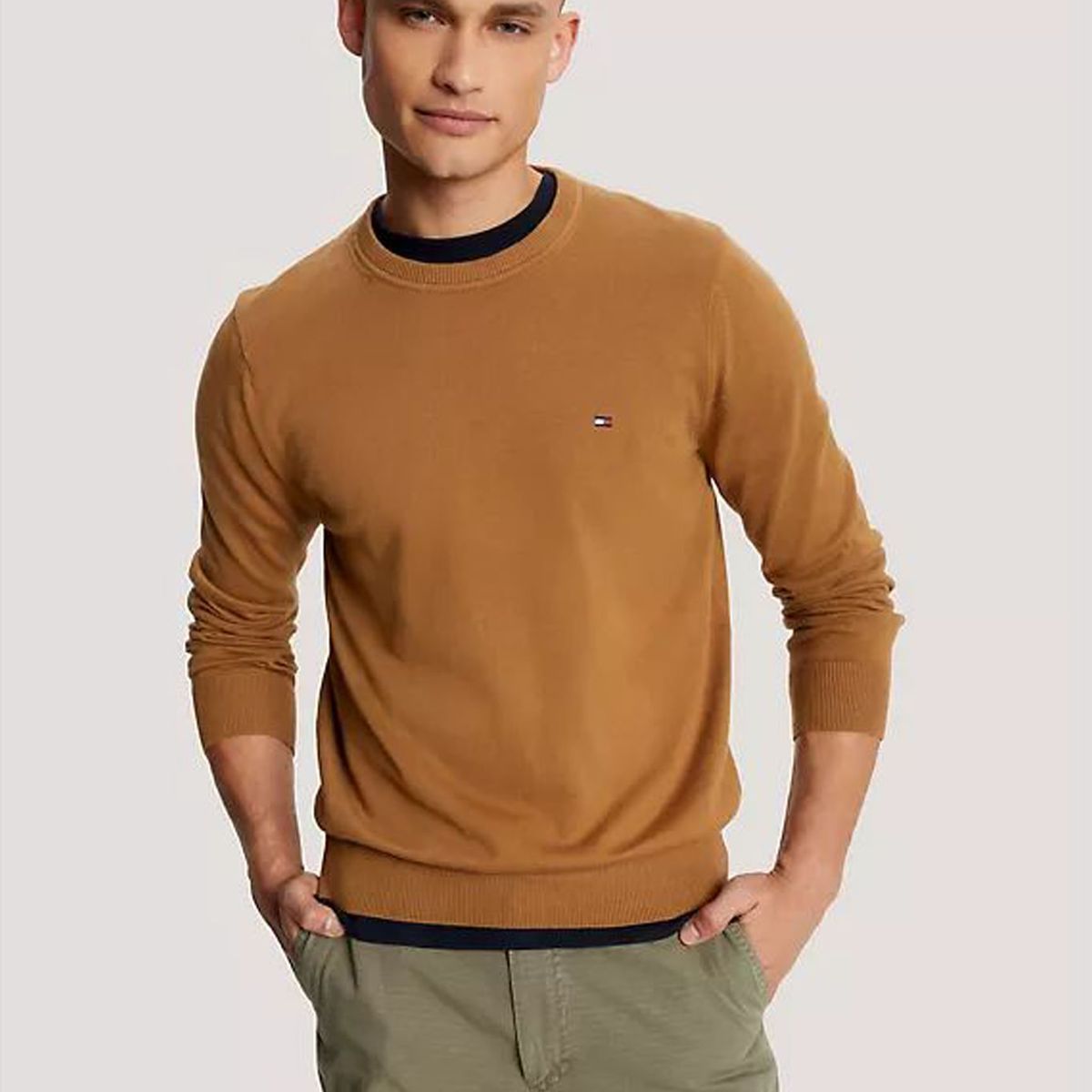 TOMMY HILFIGER - SWEATER  M AMHERST CREW NECK SWEATER