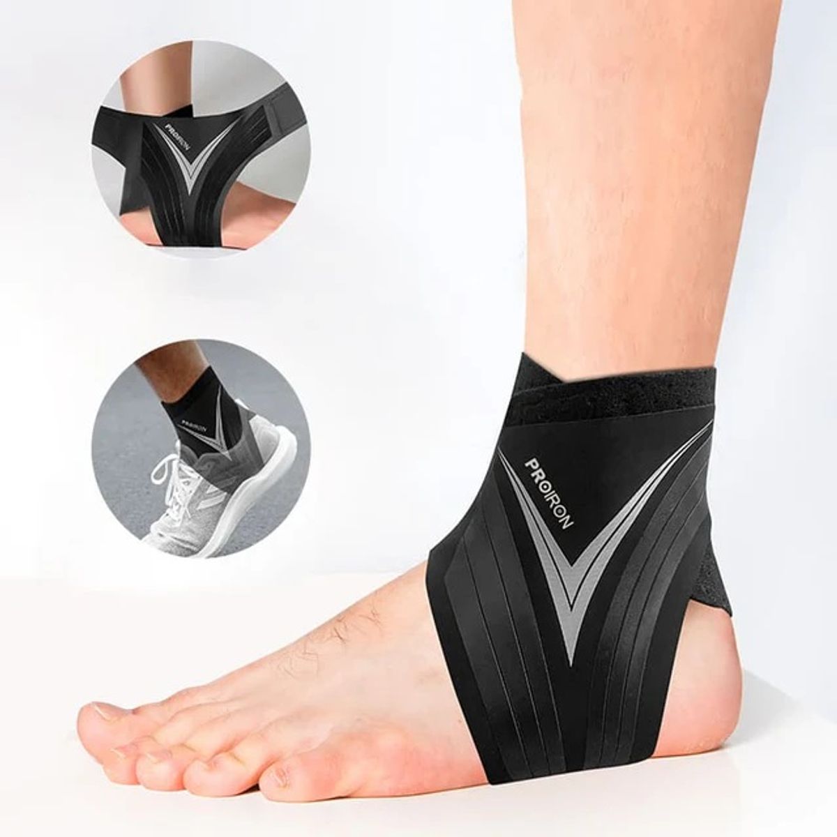 PROIRON - Tobillera de Soporte Abierto L