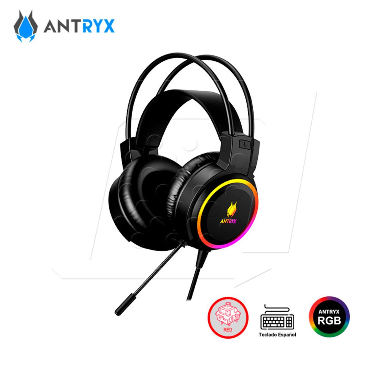 ANTRYX - KIT GAMING ANTRYX GC-3100 X3 TECLADO SWITCH RED MOUSE Y AURICULAR