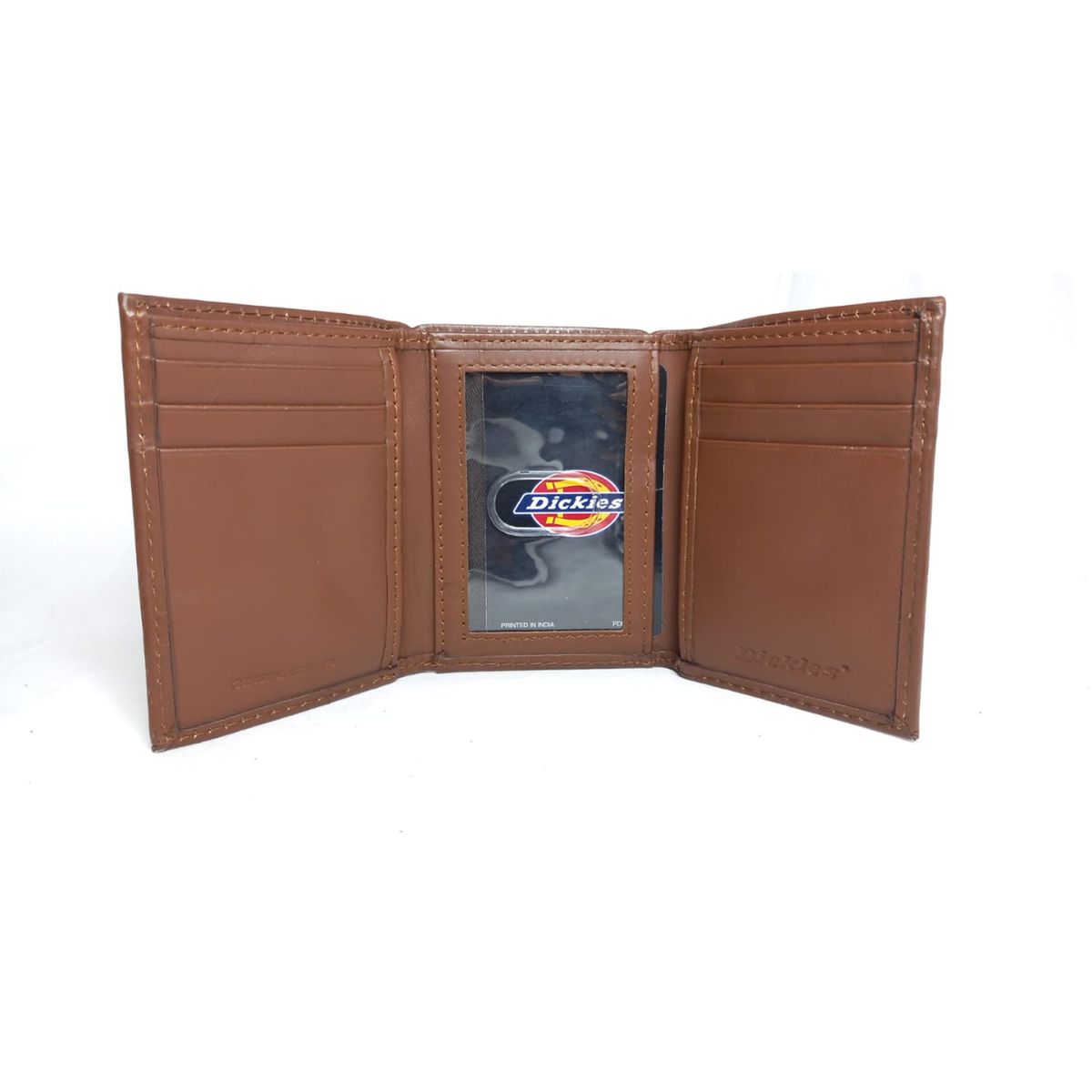 GENERICO - Billetera Trifold de Cuero para Hombres Dickies - Marron