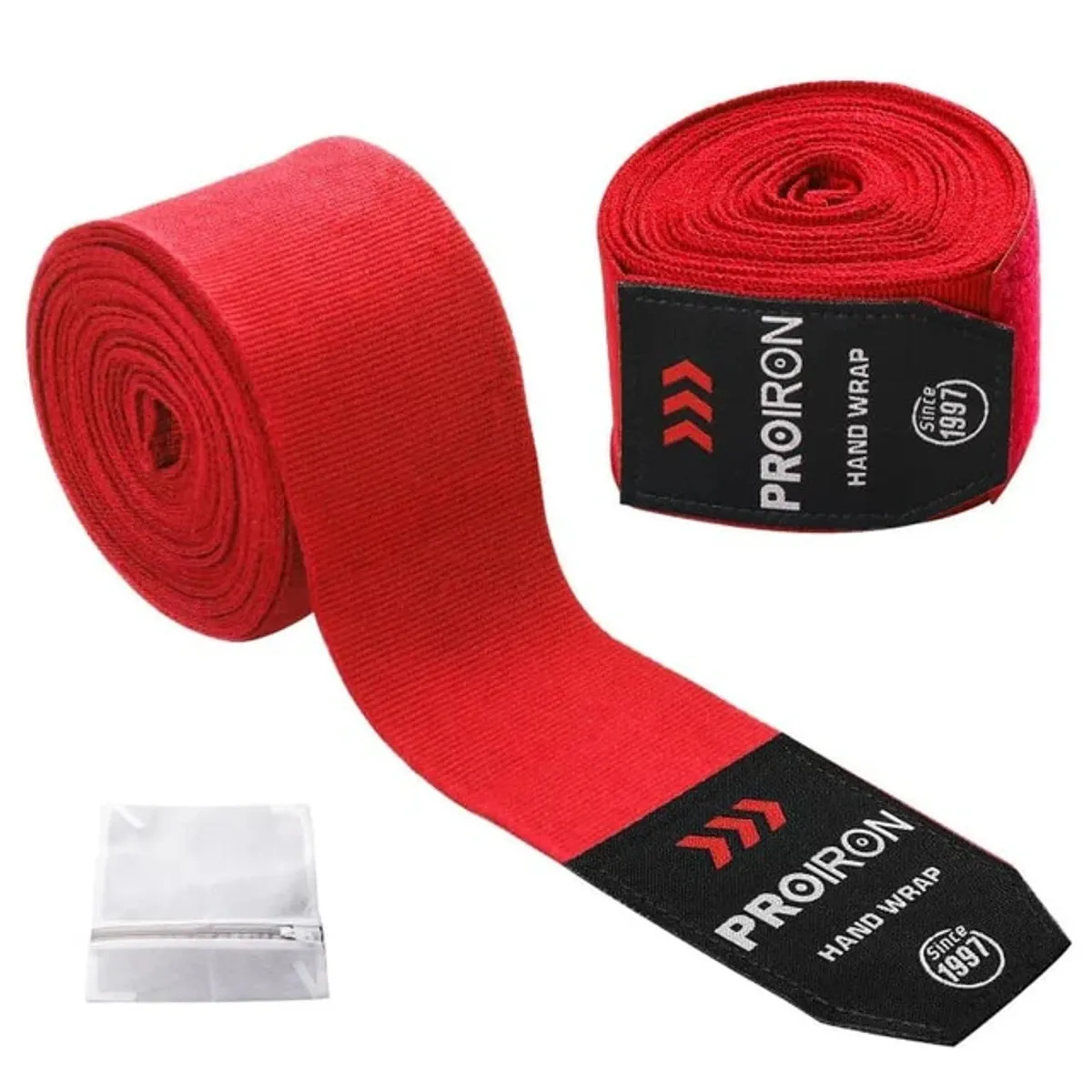 PROIRON - Vendas Semi Elásticas para Entrenamiento de Boxeo 4.5 M Rojo