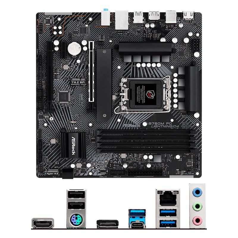 ASROCK - Motherboard ASROCK B760M PG LightningD4 LGA1700 mATX