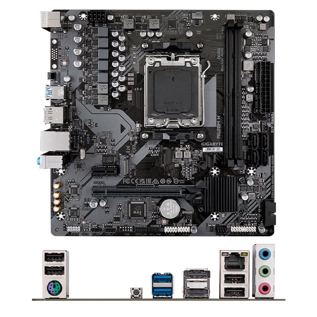 GIGABYTE - Motherboard Gigabyte A620M H rev 10A620 Socket AM5 Micro ATX