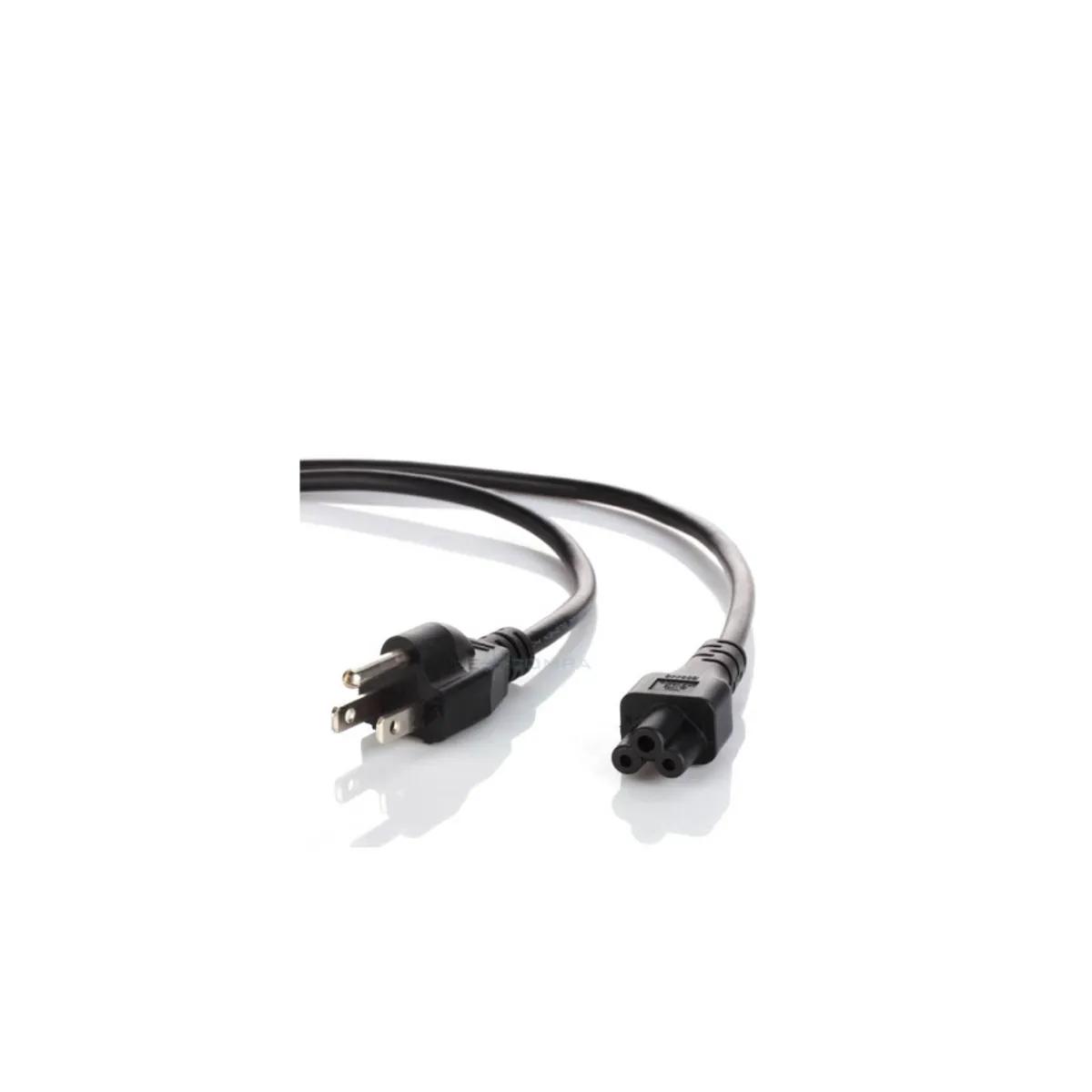 GENERICO - Cable de Poder Universal 1.8 Metros 3 Puntas Negro