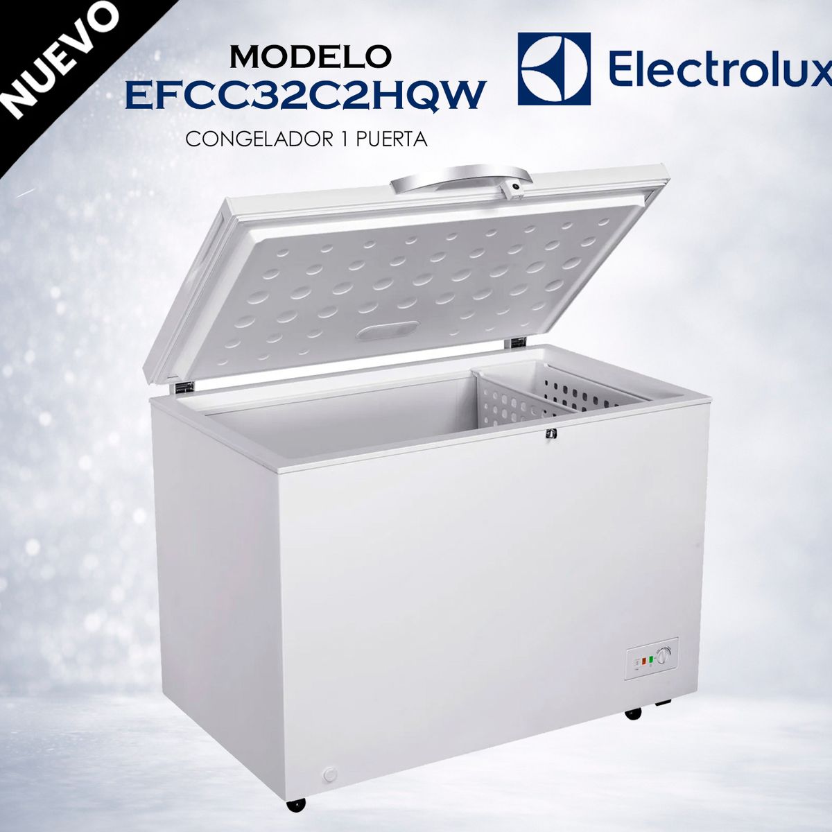 ELECTROLUX - Congeladora Electrolux EFCC32C2HQW Blanco 316L