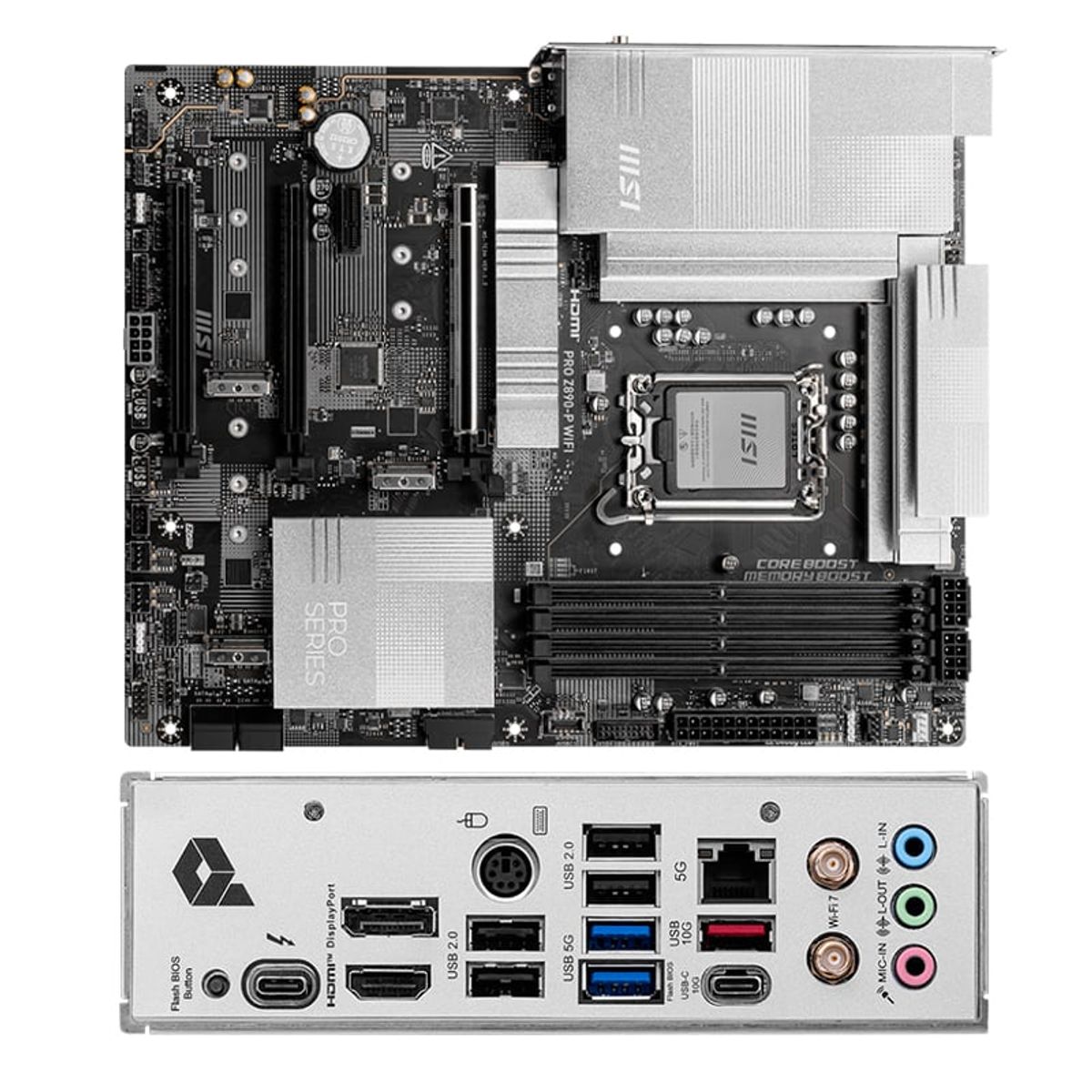 MSI - Motherboard MSI PRO Z890-P WIFIZ890 LGA 1851 HDMI DP ATX
