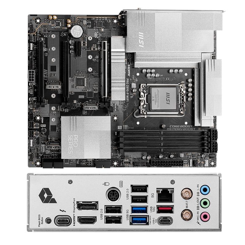 MSI - Motherboard MSI PRO Z890-P WIFIZ890 LGA 1851 HDMI DP ATX