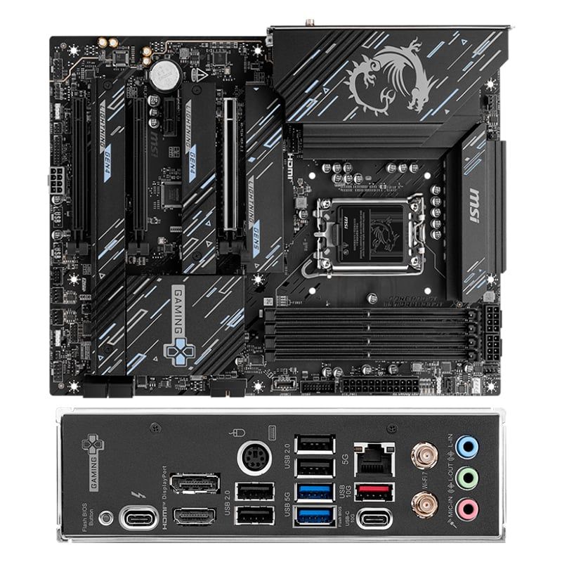 MSI - Motherboard MSI Z890 GAMING PLUS WIFIZ890 LGA 1851 HDMI DP ATX